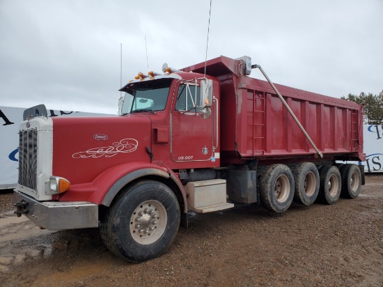 2001 Peterbilt 378 Quad Axle Dump Truck
