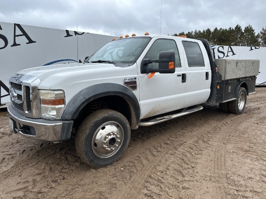 2010 Ford F450xlt 4x4 Dually Flatbed Pickup