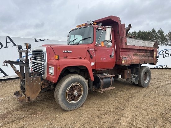 1995 Ford Ln800 Single Axle Dump W/ Plow