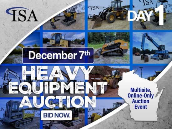 Annual December Heavy Equipment Auction Day 1 of 2