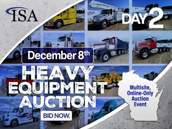 Annual December Heavy Equipment Auction Day 2 of 2