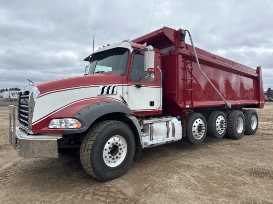 2012 Mack Gu813 Quad Axle Dump Truck