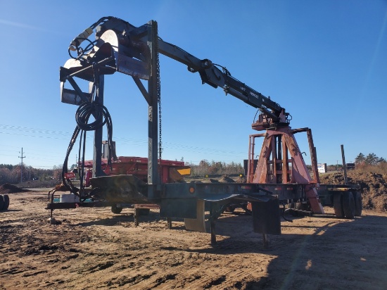 43' Double Bunk Log Trailer /prentice Loader
