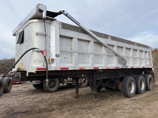 1985 Dorsey 26' Combo Aluminum End Dump Trailer