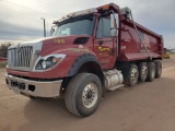 2016 International 7600 Quad Axle Dump Truck