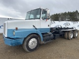 1990 White Gmc Wg64 Cab And Chassis Hook Truck