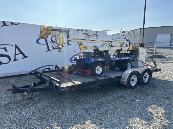 2005 Mini Derrick 37 Plus Crane W/ 2007 Pj Trailer