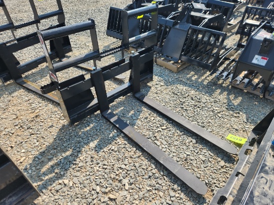 Unused Stout 48" Walk-through Pallet Forks