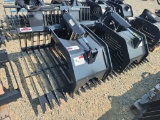 Unused Stout Hd82-3 Skid Steer Rock Bucket Grapple