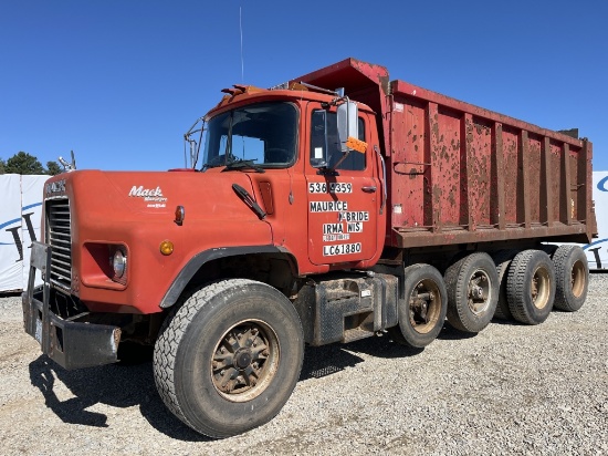 1991 Mack Dm690s Quad Axle Dump Truck