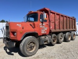 1991 Mack Dm690s Quad Axle Dump Truck