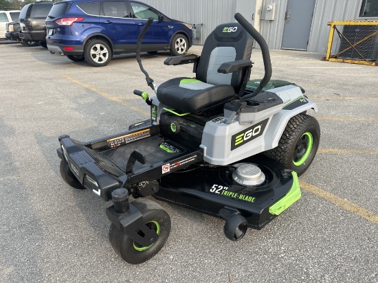 Unused Ego 52" Zero Turn Electric Mower