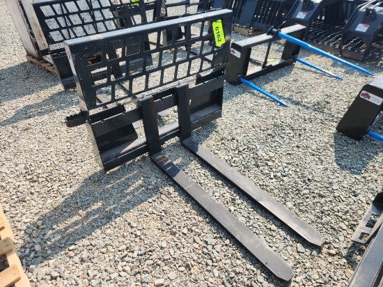 Unused Stout 48" Skid Steer Pallet Forks