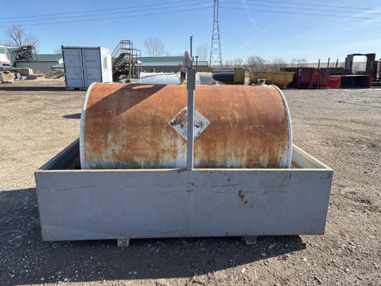 Approx 500 Gallon Fuel Tank W/ Containment Base