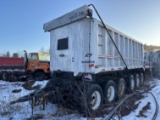 1998 Warren 6 Axle 23' Aluminum Pup Dump Trailer