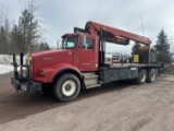 1993 Kenworth Flat Bed Crane Truck