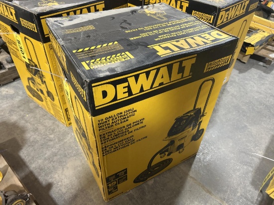 Unused Dewalt 10 Gallon Dust Extractor