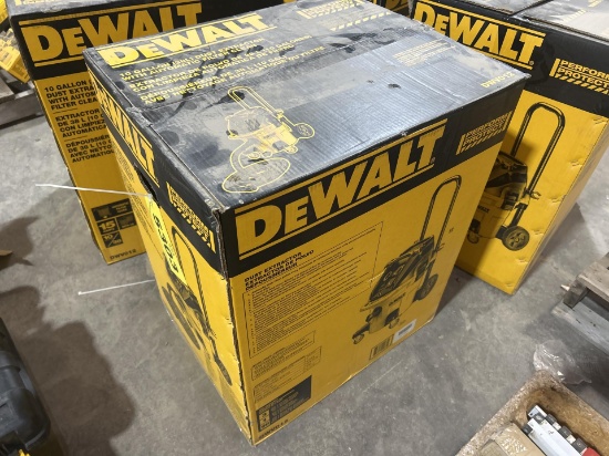 Unused Dewalt 10 Gallon Dust Extractor
