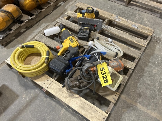 Rebar Cutter, Dewalt Power Cleaner, Saw