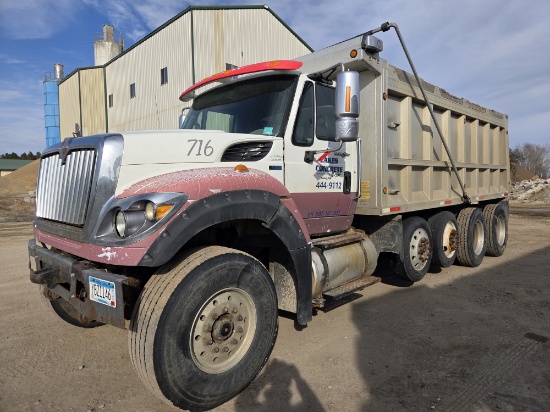 2012 International 7600 Sfa 6x4 Quad Axle Dump Truck