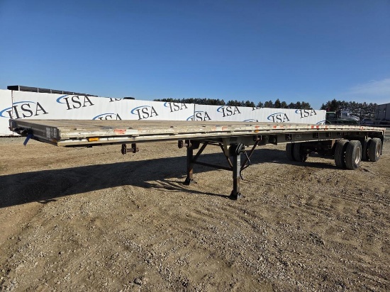 1989 Easton Car 45' Flatbed Semi Trailer