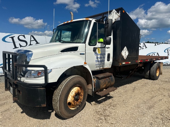 2008 International 4400 Sba Flatbed Dump Truck