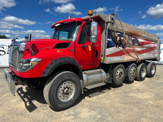 2013 International 7600 Sba Quad Axle Dump Truck