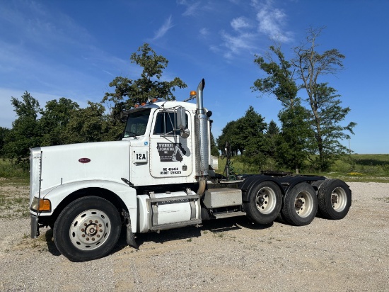 1988 Peterbilt 377 Tri- Axle Day Cab Truck Tractor