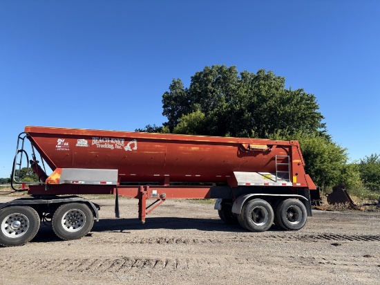 1980 Dorsey 28d End Dump Semi Trailer