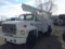 1989 Ford F-600 bucket truck 40' reach, 106390 miles new tires VIN 1FDNF60HF4KVA50981