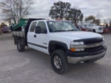 2002 Chevy 2500 HD ext. cab gas 183,001 miles VIN 1GCHK29UO2E173036