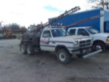 1991 Dodge 350 Cummins dsl.-  Factory tandem rear axle 750 gal. sprayer and monitor, 60' boom VIN 1B