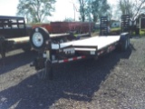 2019 Trailerman tandem axle 14,000 lb. 20' bed w/2' dove tail w/ramps (Nice) VIN 5L3CX2229KL000225