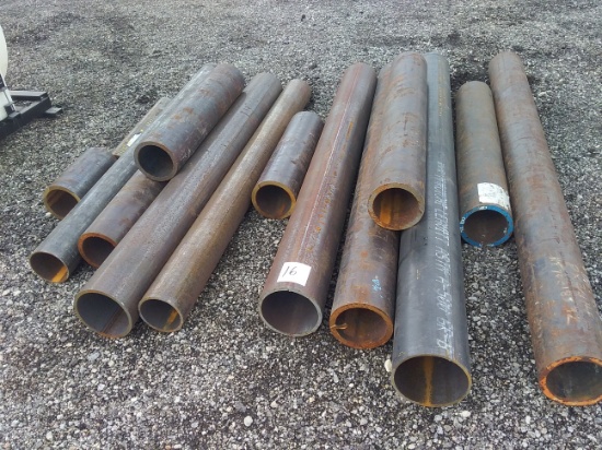 6' and under 1/2" and 1" pipe  14 pcs.
