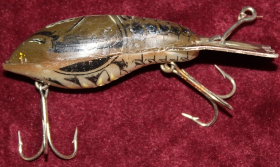 Fred Arbogast Mud Bug Lure 4 inch Appears Metal