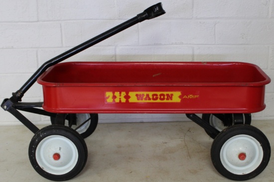 Vintage Red AMF Toy Wagon Pick up Only No Shipping on this item
