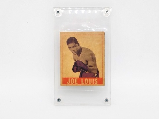 1948 LEAF Boxing #48. Joe Loius card.