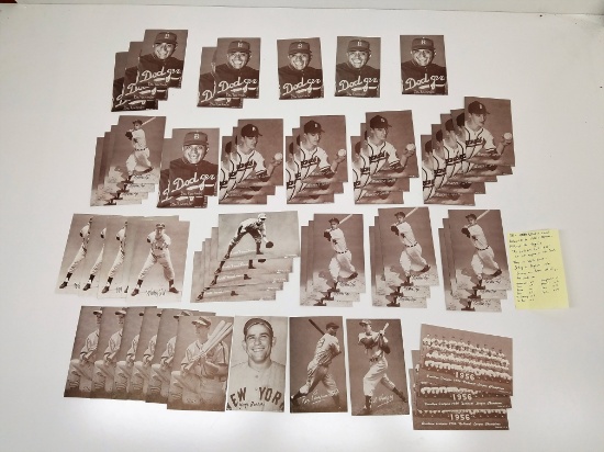 lot of 58, Exhibit cards, believed to be 1980's reprints, although the typical "an Exhibit card 1980