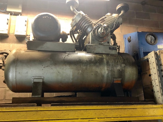 25 HP KELLOGG COMPRESSOR, 2 YR OLD MOTOR