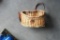 Wicker Basket with Adjustable Strap