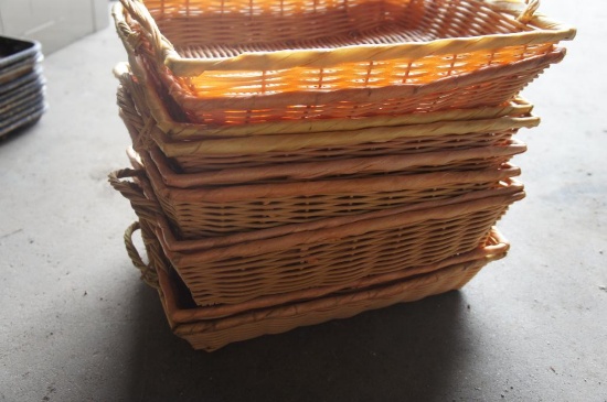 Straw Baskets with Handles