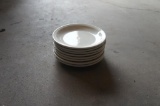 Set of 8 Small White Plates
