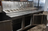 Stainless Prep Table with Undercounter Refrigeration