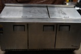 Everest Stainless Prep Table with Under Counter Refrigeration