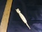 1800's Alaskan Button Hook Carved Out of Ivory or Bone , Fish and Squirrel