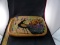 Hand Painted Rectangle Peacock Platter Pegrand