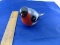 Bird Gray Black and Red Porcelain Art Deco , Torshell, Rolf Berg, Sweden