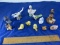 12 Birds Multiple Species, Seagull, Canary, Duck Hawk Goose, Wood, Ceramic and More