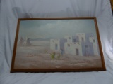 House in the Desert, Oil Painting