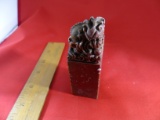 2 Circa 1800-1900's Chinese Royal Seal Stone Carvings